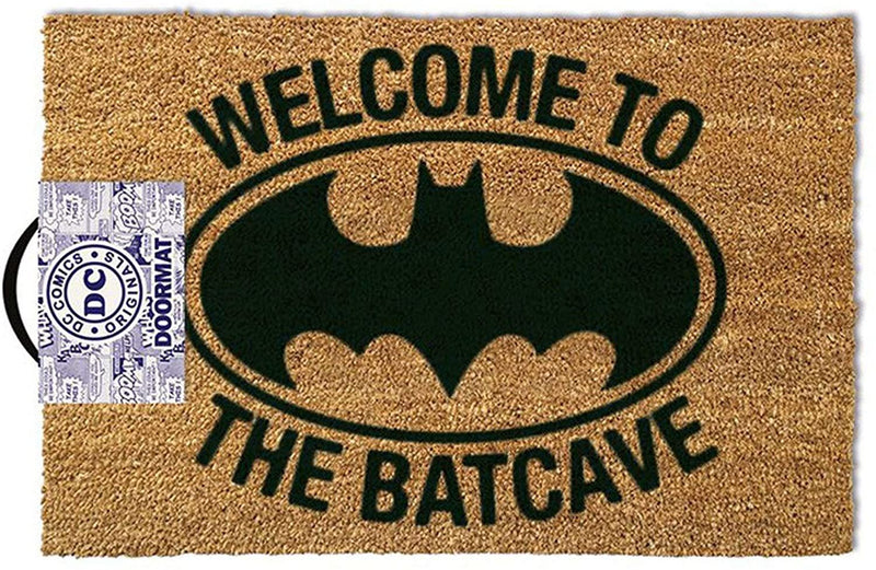 Batman - Welcome to the Bat Cave (BLACK LOGO) Doormat