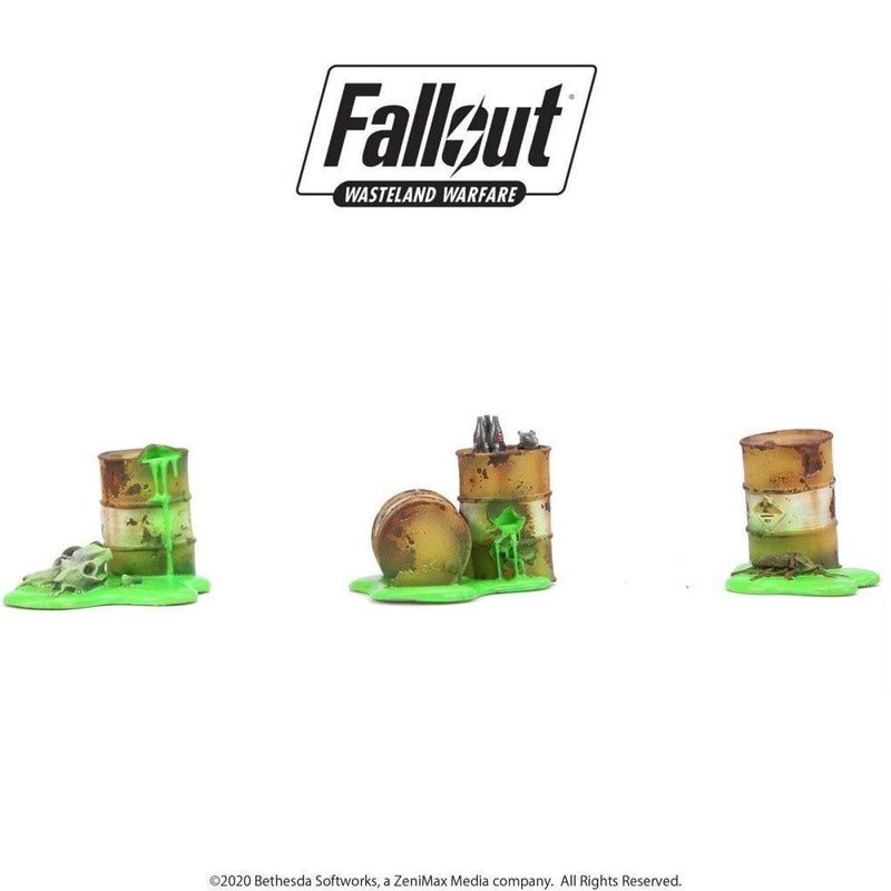 Fallout Wasteland Warfare Terrain Expansion Radioactive Containers