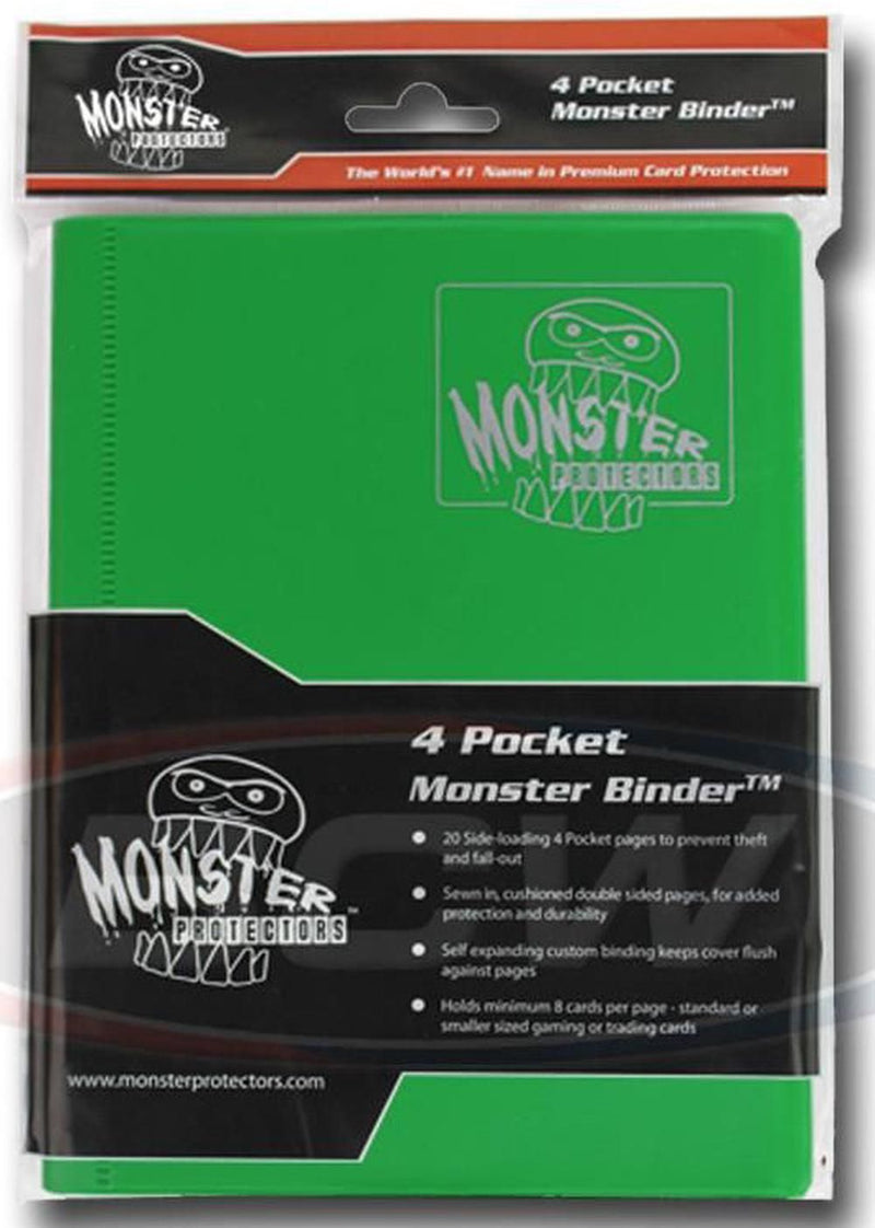 Monster 4-Pocket Folder: Emerald Green Matte