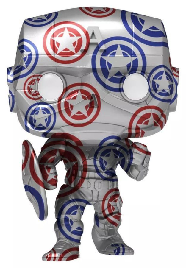 Avengers (Video Game 2020) - Captain America Patriotic Age (Artist Series) US Exclusive Pop! Vinyl Figure with Protector