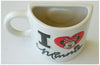 Mickey Mouse - I Love Minnie Mouse Ceramic Mug Magnet (White)