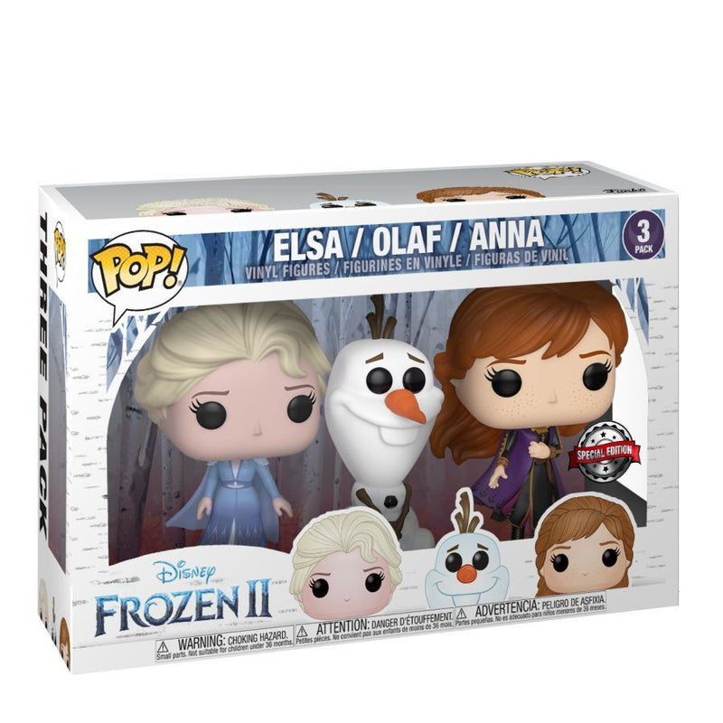 Frozen 2 - Elsa, Olaf & Anna (US Exclusive) Pop! Vinyl Figure 3 Pack