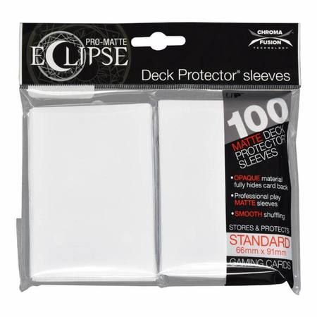 DECK PROTECTORS STANDARD-100ct Pro-Matte-ECLIPSE Arctic White