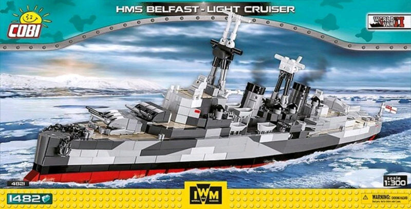 WW2 - HMS Belfast Light Cruiser 1:300 Scale 1480 pieces