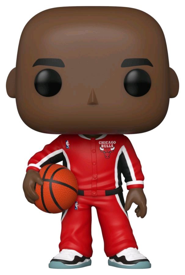 NBA: Bulls - Michael Jordan Red Warm-Ups US Exclusive Pop! Vinyl Figure