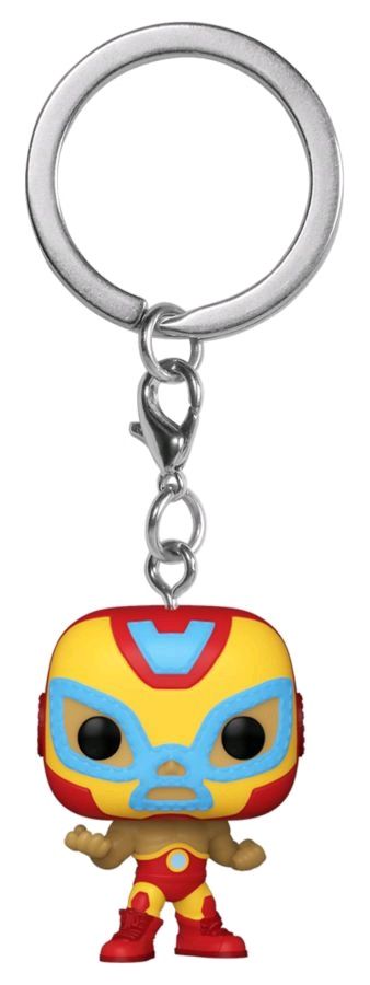 Iron Man - Luchador Iron Man Pocket Pop! Keychain