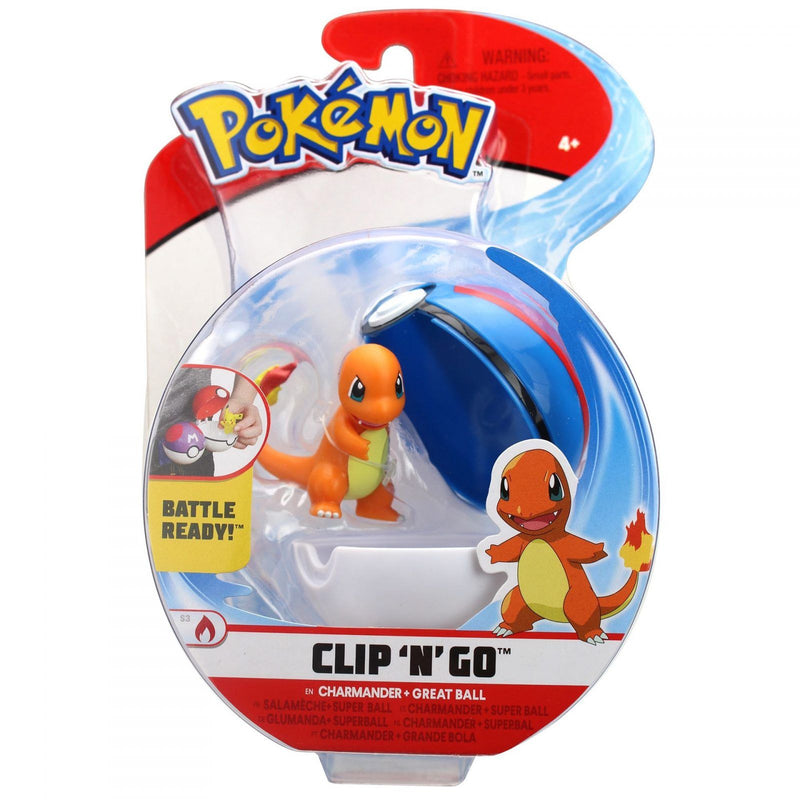 Pokemon - Clip 'N' Go Ball: Charmander + Great Ball