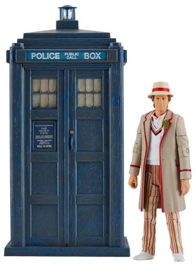 Doctor Who - Fifth Doctor & TARDIS Castrovala Action Figure