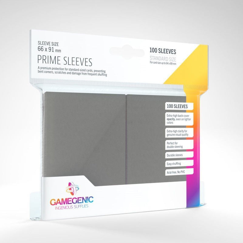 Gamegenic Prime 100ct Dark Gray Sleeves
