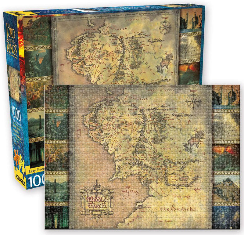 The Lord of the Rings - Middle Earth Map 1000pc Puzzle