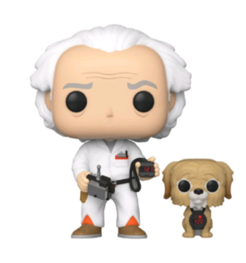 Back to the Future - Doc with Einstein (US Exclusive) Pop! Vinyl Figure