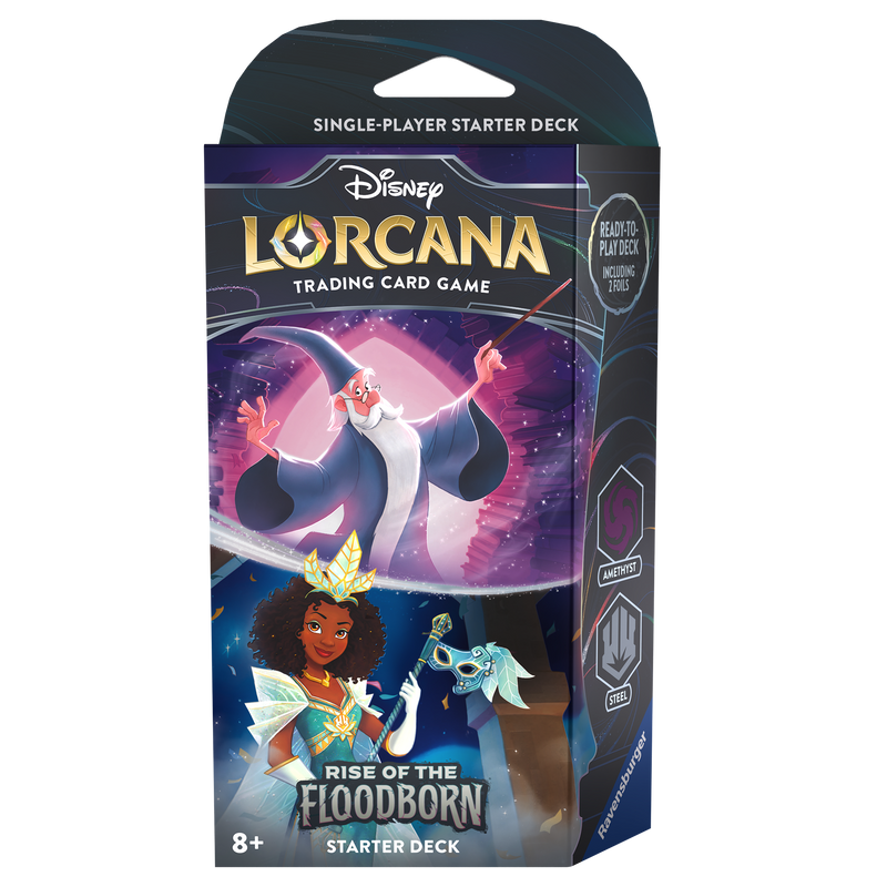 Disney Lorcana - S2 Rise of the Floodborn Starter Deck: Amethyst & Steel
