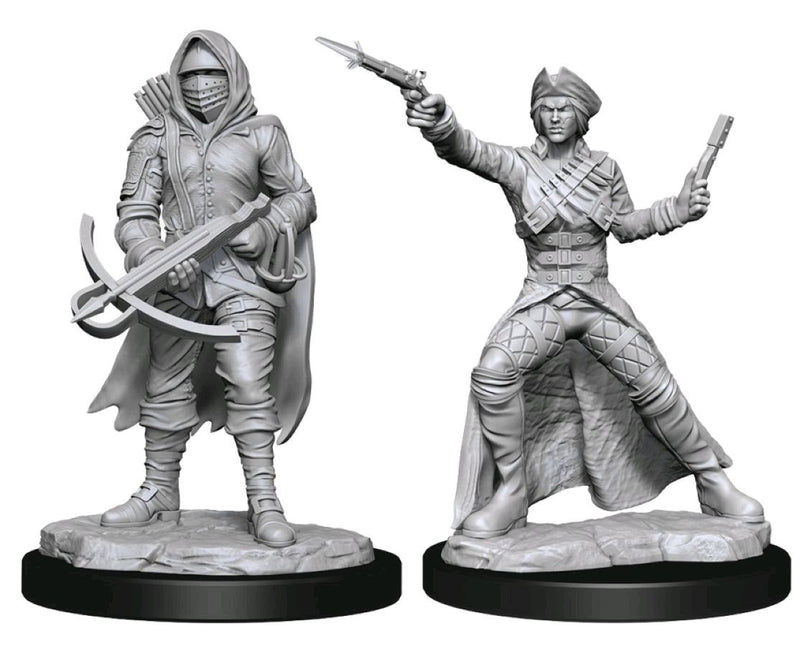 WizKids - Deep Cuts Unpainted Miniatures: Bounty Hunter & Outlaw