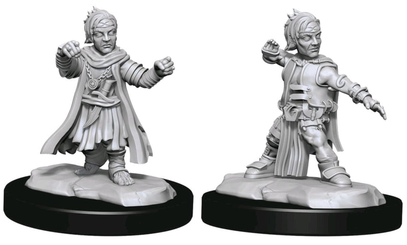 Pathfinder - Deep Cuts Unpainted Miniatures: Halfling Monk Male