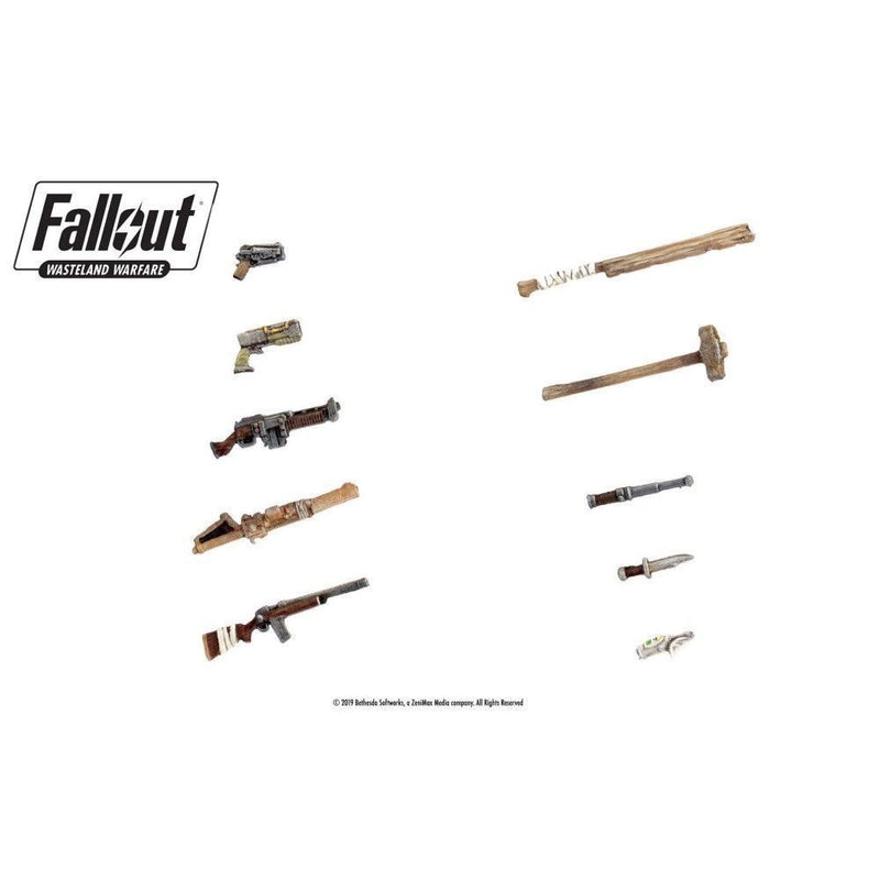 Fallout Wasteland Warfare Weapons Upgrade Pack