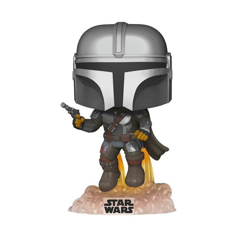 Star Wars: The Mandalorian - Mandalorian Flying with Blaster (US Exclusive) Pop! Vinyl Figure