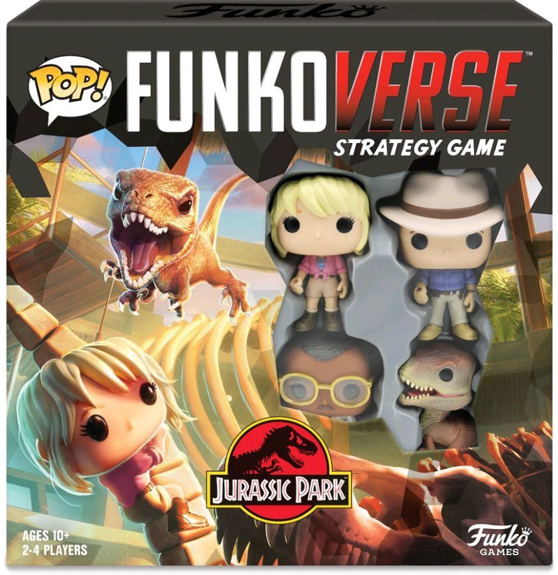 Funkoverse - Jurassic Park 100 4-Pack Strategy Board Game