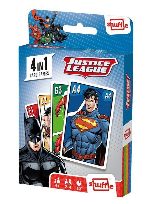 Shuffle 4-in-1 Card Games - Justice League