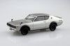 Nissan C110 Skyline GT-R 1/32 Snap Model Kit (Silver)