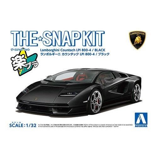 Lamborghini Countach LPI 800-41/32 Snap Model Kit (Black)