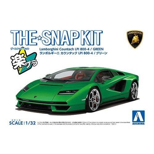 Lamborghini Countach LPI 800-41/32 Snap Model Kit (Green)