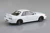 Nissan R32 Skyline GT-R Custom Wheel 1/32 Snap Model Kit (Crystal White)