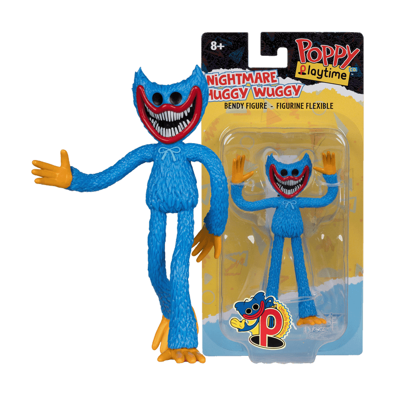 Poppy Playtime - Nightmare Huggy 4.5 Inch Bendable Figure
