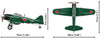 World War 2 - Mitsubishi A6M2 inZeroin (170 Piece Kit)