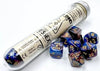 Chessex – Lustrous Polyhedral Azurite/Gold