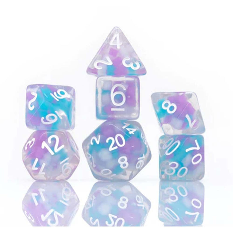 Sirius Dice Set - Cotton Candy Glowworm