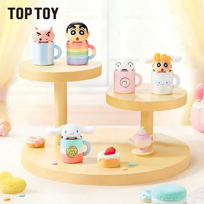 Crayon Shinchan X Cinnamoroll: Teacup Series Mini Figures Blind Box (Single)