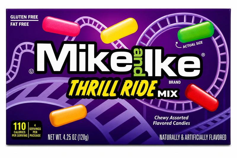 Mike & Ike: THRILL RIDE Mix Theatre Box (120g)