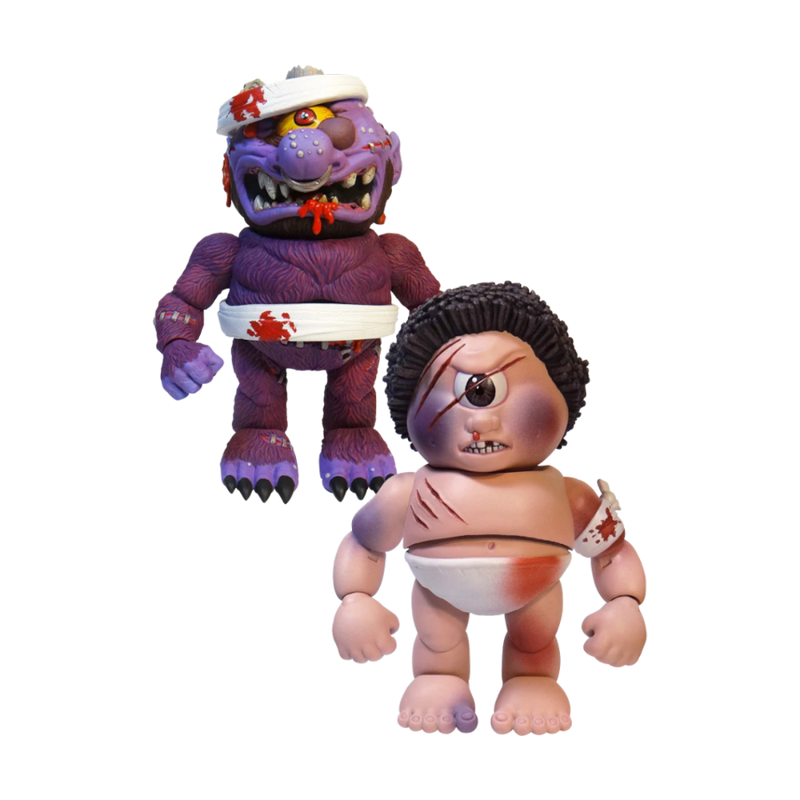 Madballs vs Garbage Pail Kids - Sy Clops vs Horn Head Action Figure Set