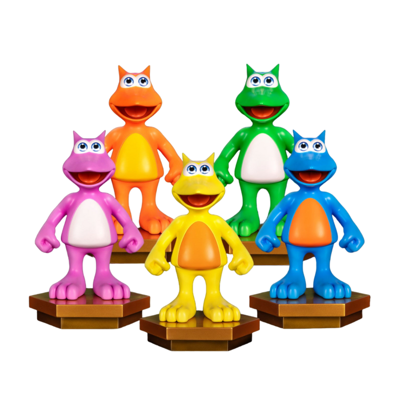 Banjo Kazooie - Jinjo 9 Inch Statue Combo Set (5)