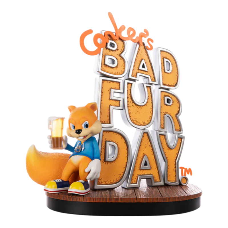 Conkers Bad Fur Day - Game Cover Resin Statue
