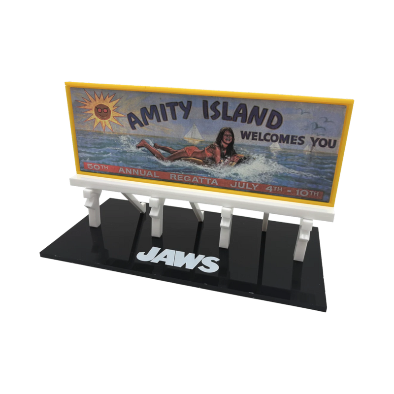 Jaws - Amity Island Billboard Scaled Prop Replica