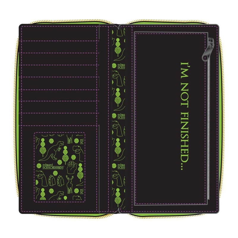 EDWARD SCISSORHANDS - TOPIARY ZIP AROUND WALLET