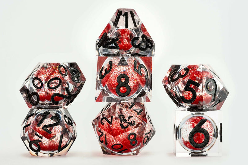 Metallic Dice Games – Dungeons & Dragons Liquid Core Dice Set