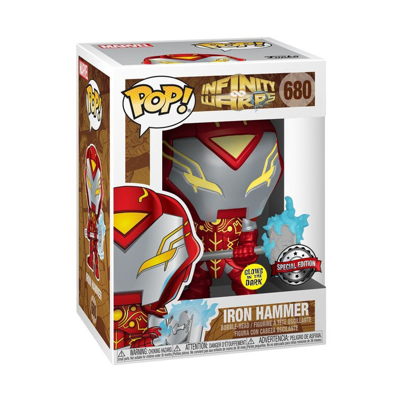Infinity Warps - Iron Hammer Metallic Glow (US Exclusive) Pop! Vinyl Figure