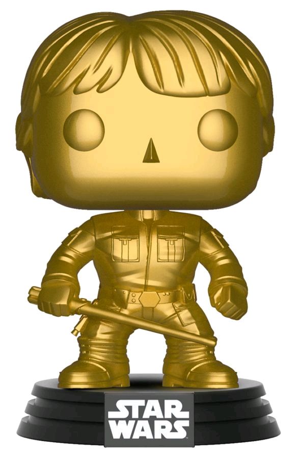 Star Wars - Luke Skywalker Gold Metallic Pop! Vinyl RS