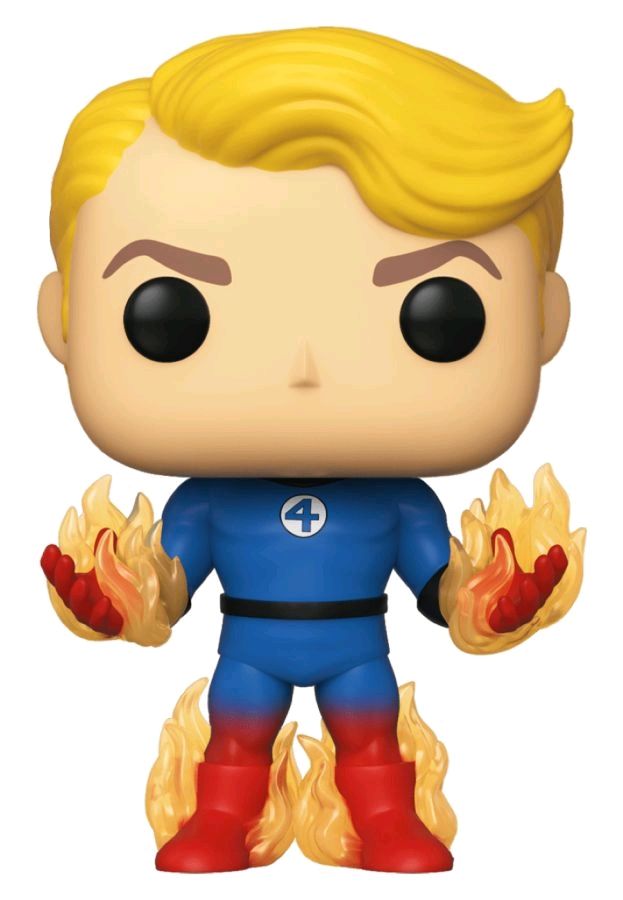 Fantastic Four - Human Torch with Flames US Exclusive Pop! Vinyl [RS]