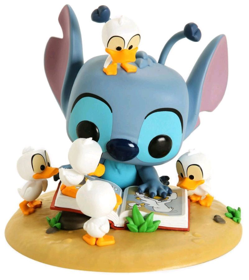 Lilo & Stitch - Stitch with Book & Ducks (US Exclusive) Pop! Deluxe Figure