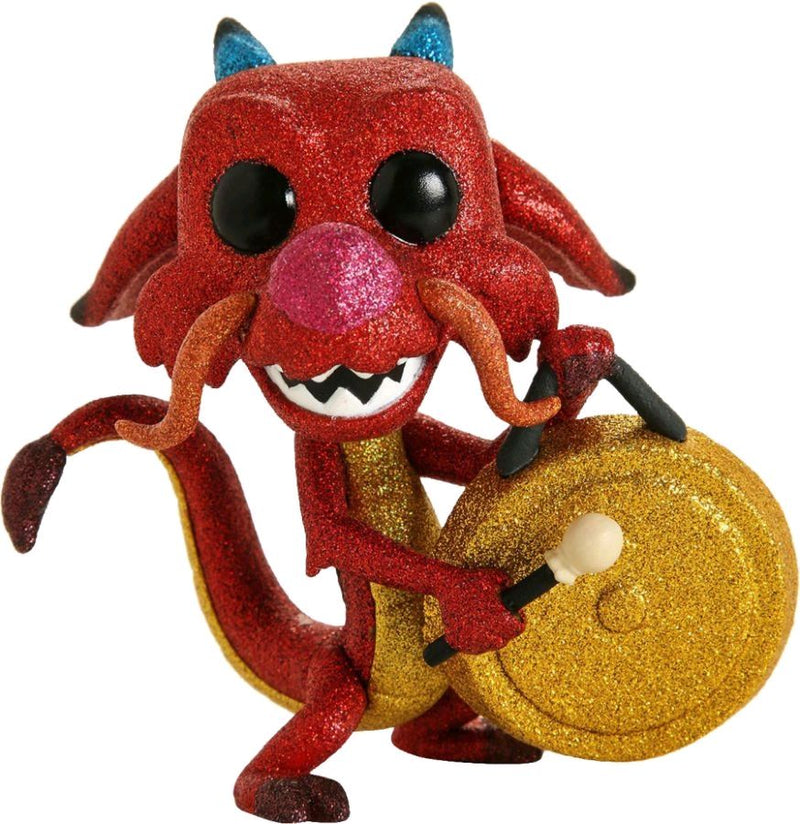 Mulan - Mushu with Gong Diamond Glitter (US Exclusive) Pop! Vinyl Figure