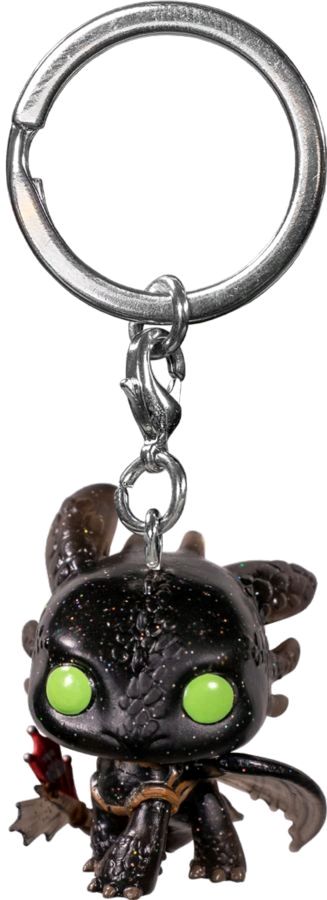 How to Train Your Dragon - Toothless (US Exclusive) Diamond Glitter Pocket Pop! Keychain