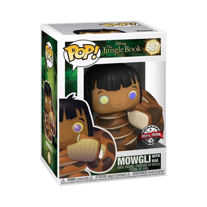Jungle Book - Mowgli with Kaa (US Exclusive) Pop! Vinyl Figure