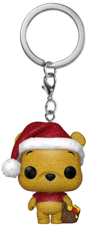 Winnie the Pooh - Winnie the Pooh Diamond Glitter Holiday (US Exclusive) Pocket Pop! Keychain