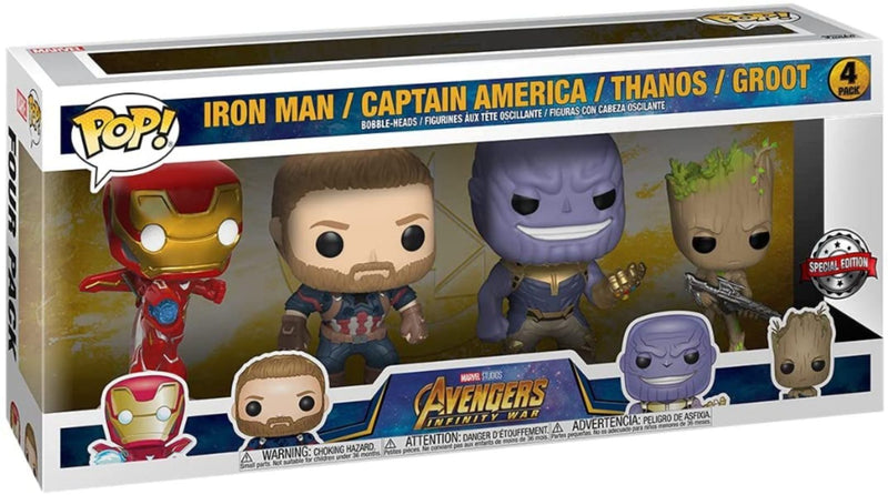 Avengers 3: Infinity War - US Exclusive Pop! Vinyl Figure 4 Pack