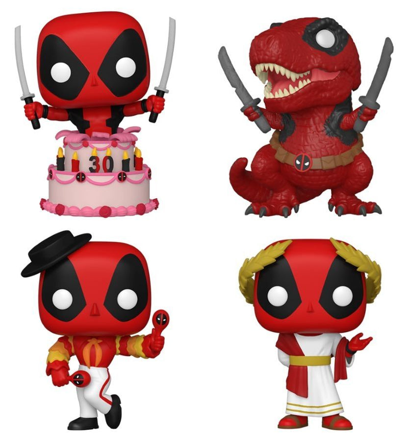 Deadpool - 30th Anniversary (US Exclusive) Pop! Vinyl 4 Pack