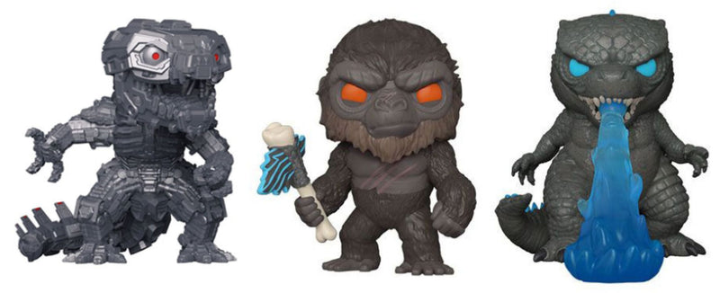 Godzilla Vs Kong - Kong, Godzilla & Mechagodzilla (US Exclusive) Pop! Vinyl Figure 3 Pack 