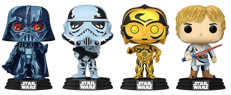 Star Wars - Retro Series (US Exclusive) Pop! Vinyl Figure 4 Pack